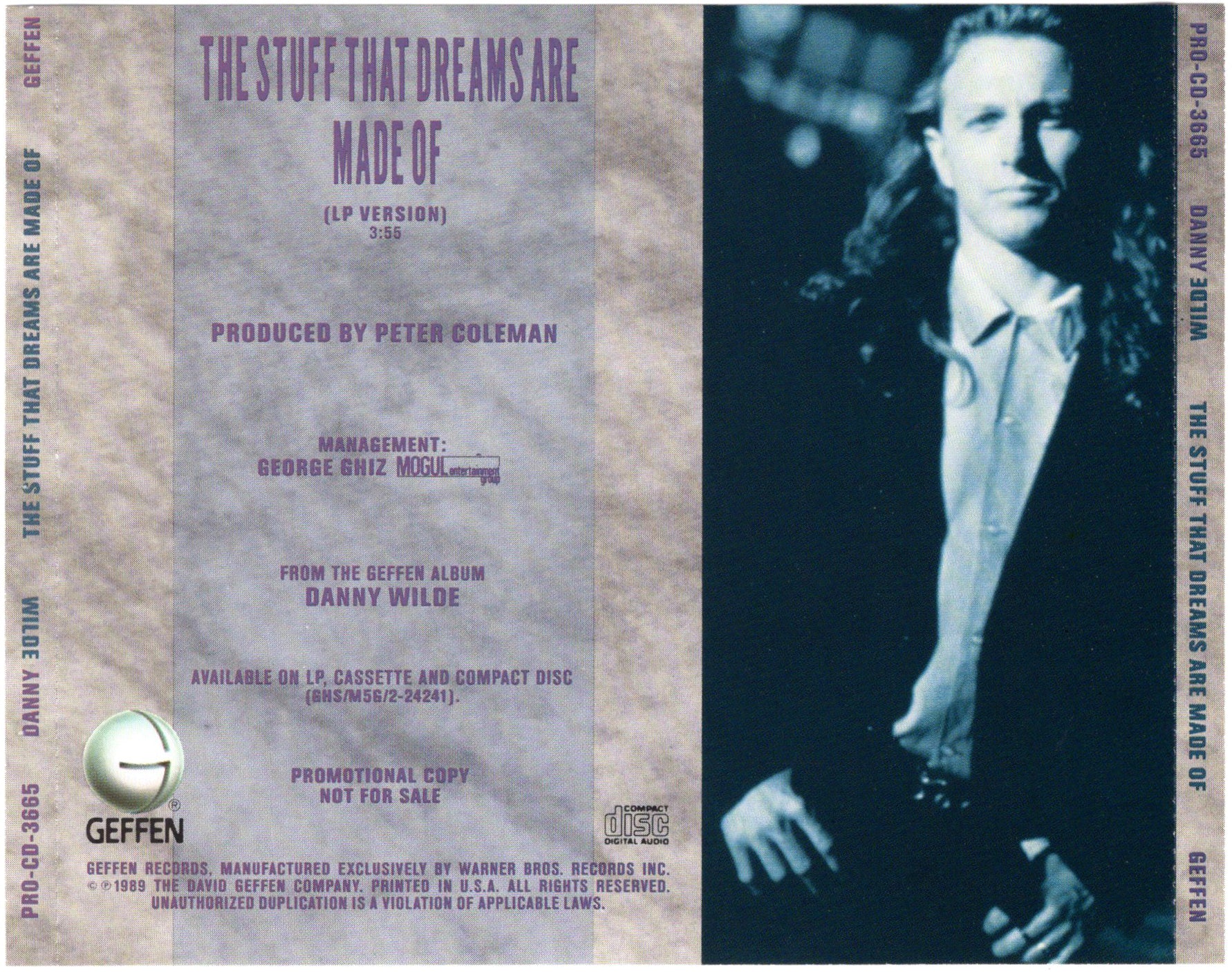 Danny Wilde - The Stuff That Dreams Are Made Of [CD Single
