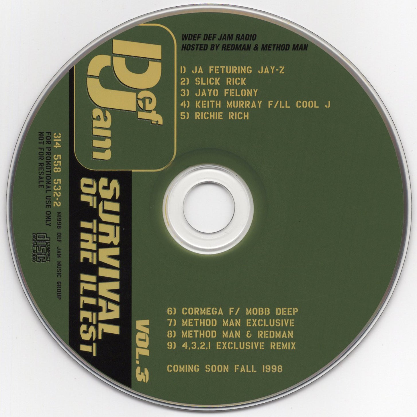 Def Jam - Survival Of The Illest Vol. 3 Sampler [CD Promo] – Hella Dope ...