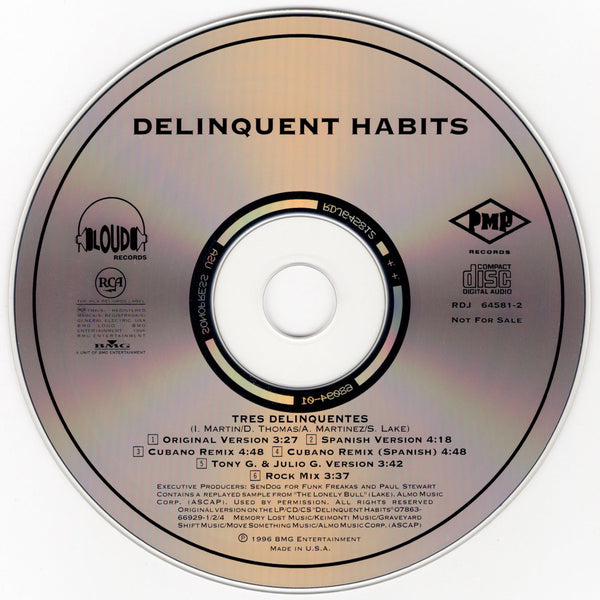 Delinquent Habits - Tres Delinquetes Remixes [CD Single]