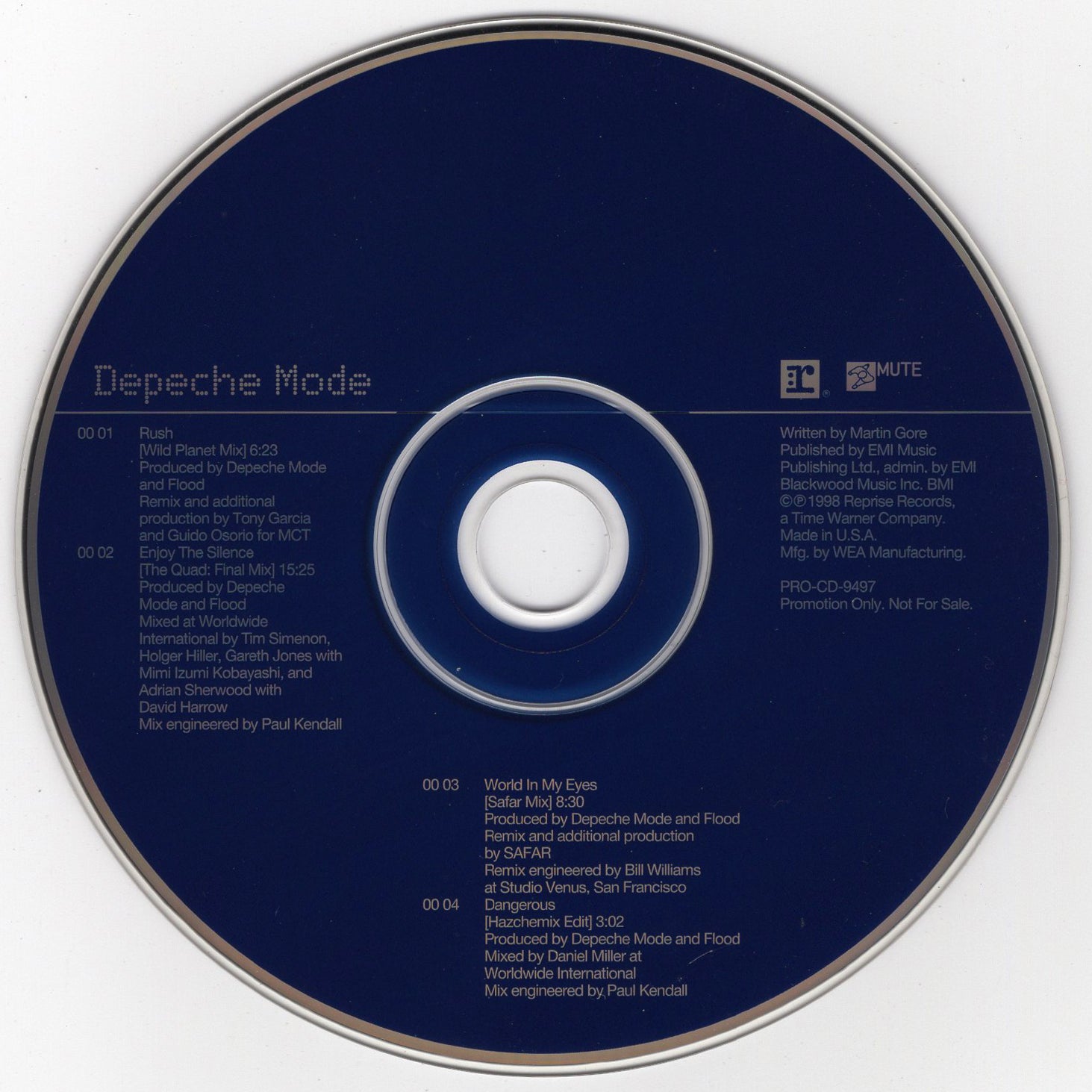 Depeche Mode - 4 Track Bonus CD [CD Promo]