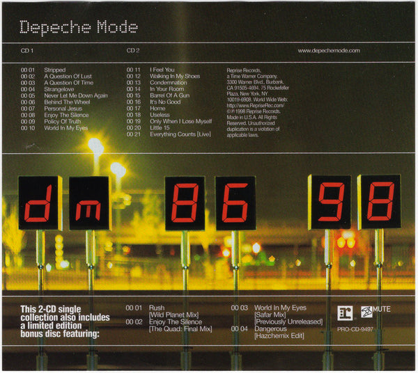 Depeche Mode - 4 Track Bonus CD [CD Promo]