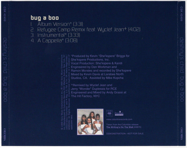 Destiny's Child - Bug A Boo [CD Single]