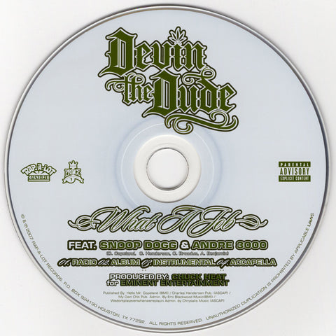 Devin The Dude - What A Job [CD Single]