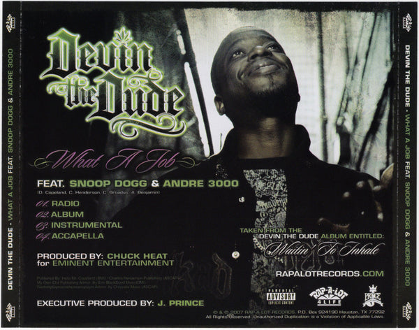 Devin The Dude - What A Job [CD Single]