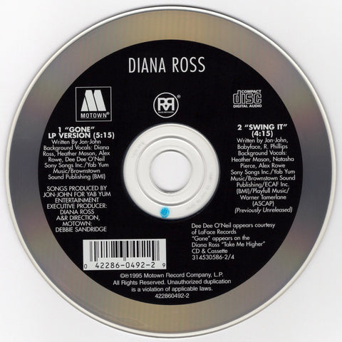 Diana Ross - Gone / Swing It [CD Single]