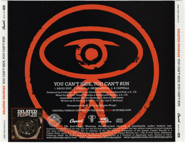 Dilated Peoples - You Can't Hide, You Can't Run [CD Single]