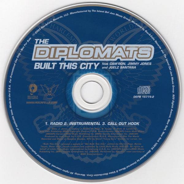 The Diplomats - Built This City [CD Single]