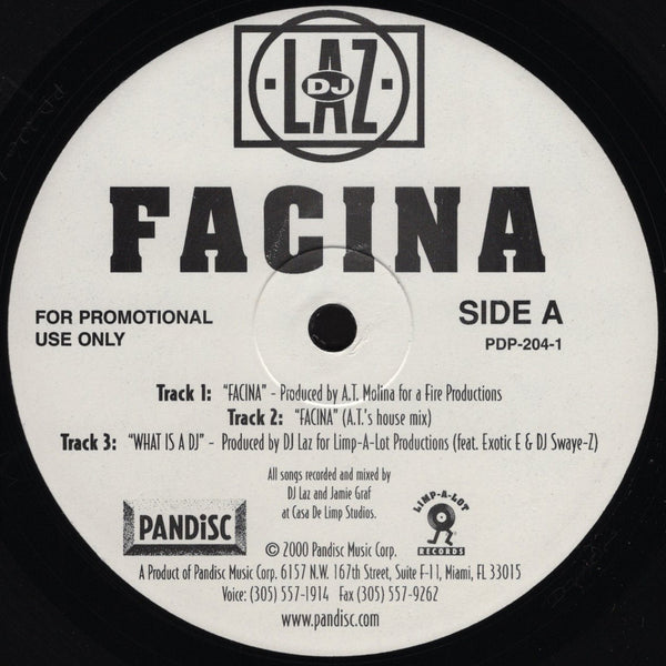 DJ Laz - Facine / Bounce To This [12" Single]