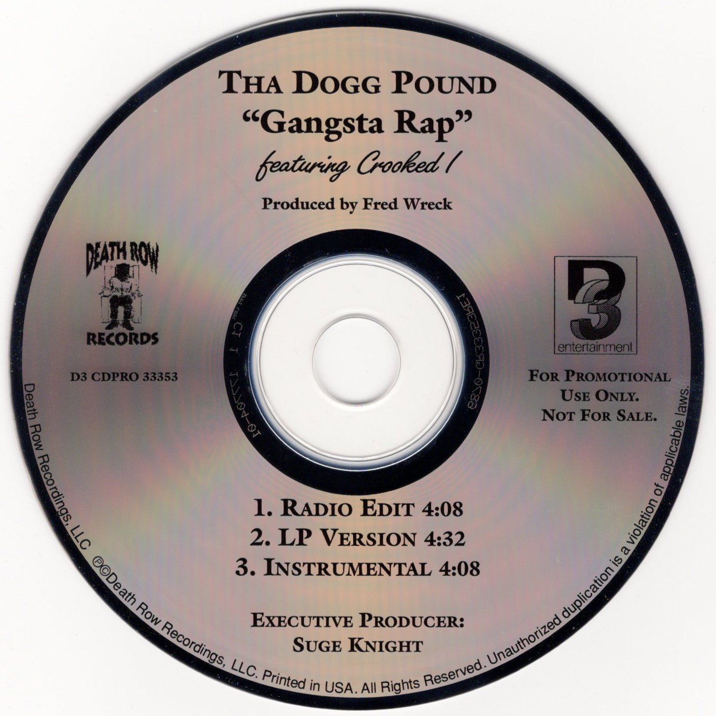 Tha Dogg Pound - Gangsta Rap [CD Single]