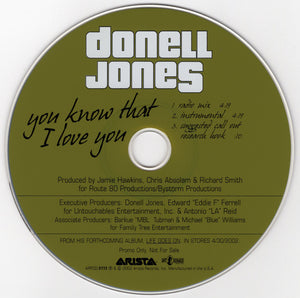 Donell Jones - You Know That I Love You [CD Single]