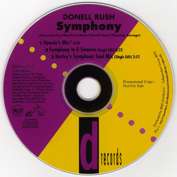 Donell Rush - Symphony [CD Single]