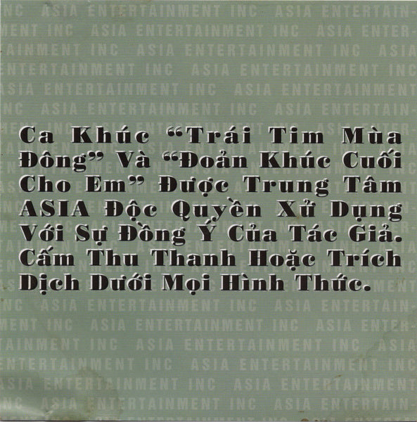 Don Ho, Nini, Lam Thuy Van - Doan Khuc Cuoi Cho Em [CD Album]
