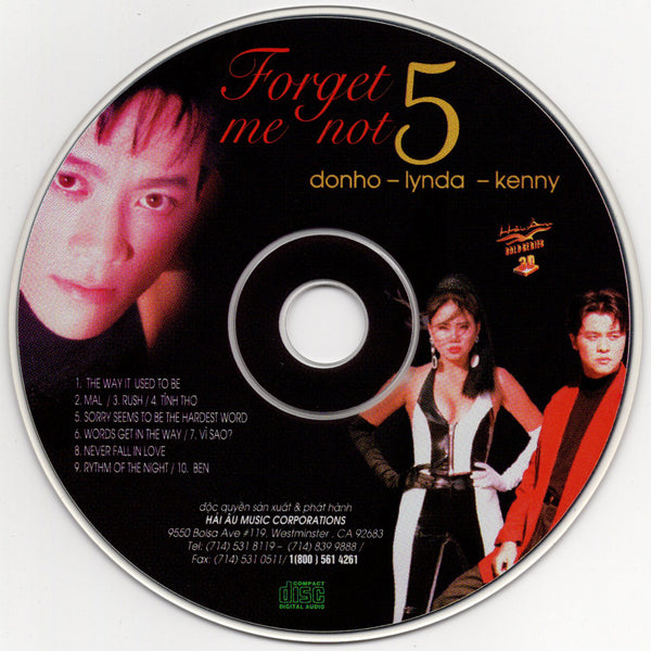 Don Ho, Lynda Trang Dai, Kenny Thai - Forget Me Not 5 [CD Album]