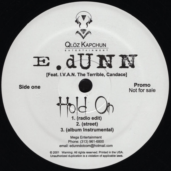 E. Dunn - Hold On / It Get's Dangerous [12" Single]