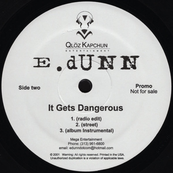 E. Dunn - Hold On / It Get's Dangerous [12" Single]