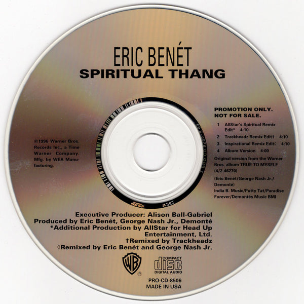 Eric Benét - Spiritual Thang [CD Single]