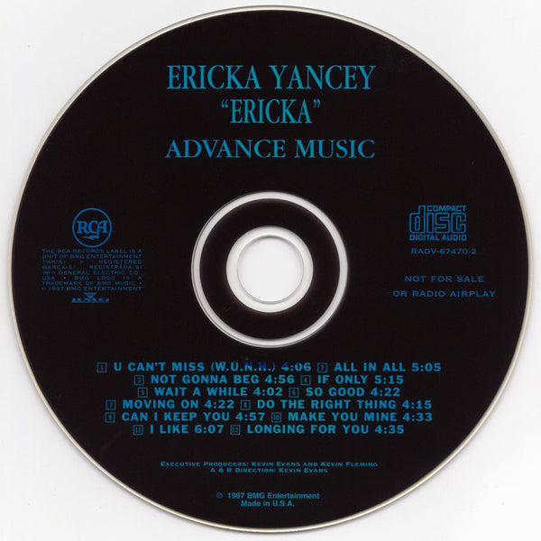 Ericka Yancey - Ericka [CD Album]