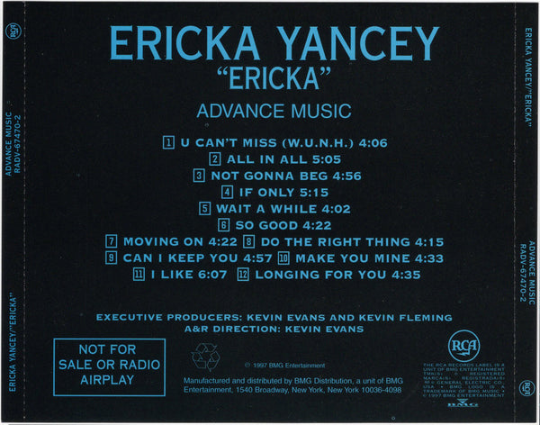 Ericka Yancey - Ericka [CD Album]