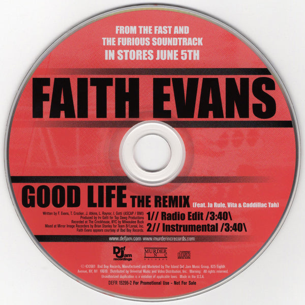 Faith Evans - Good Life Remix [CD Single]