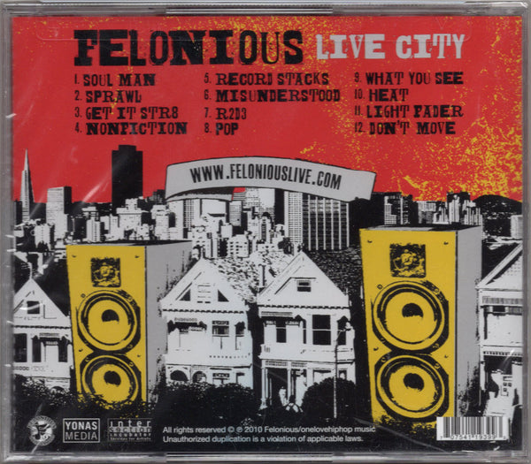 Felonious - Live City [CD Album]