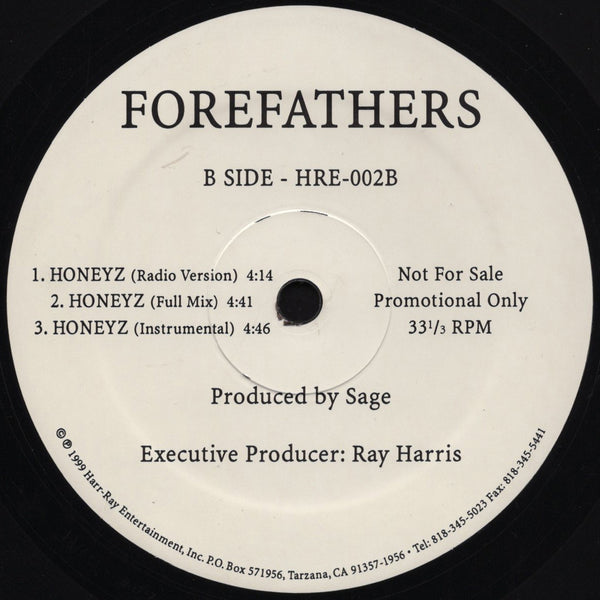 Forefathers - Glory / Honeyz [12" Single]
