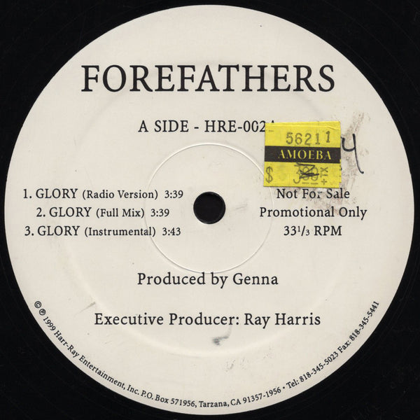 Forefathers - Glory / Honeyz [12" Single]
