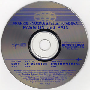 Frankie Knuckles & Adeva - Passion And Pain [CD Single]