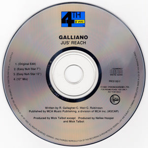 Galliano - Jus' Reach [CD Single]