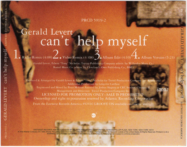 Gerald Levert - Can't Help Myself [CD Single]