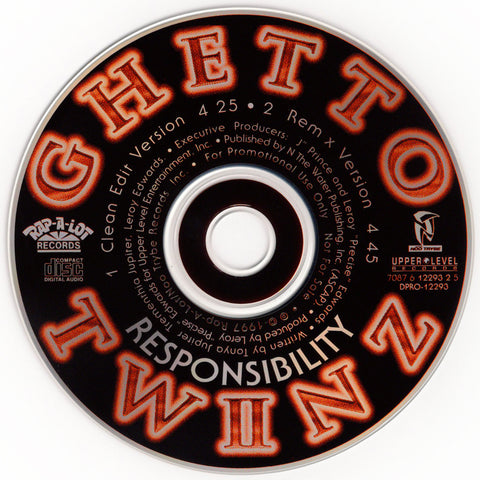 Ghetto Twiinz - Responsibility [CD Single]