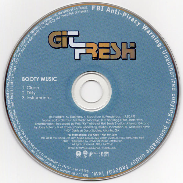 Git Fresh - Booty Music [CD Single]