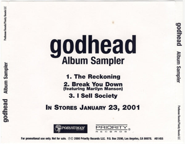 Godhead - Album Sampler [CD Single]