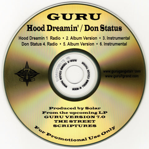 Guru - Hood Dreamin / Don Status [CD Single]