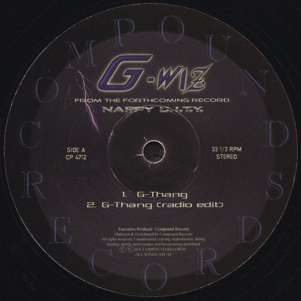 G-Wiz - G-Thang [12" Single]