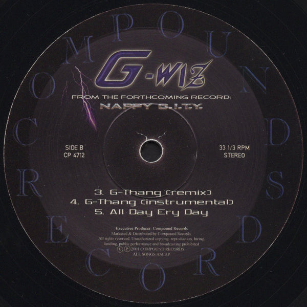 G-Wiz - G-Thang [12" Single]