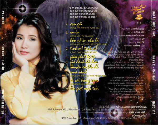 Tieng Hat Ha Vy 2 - Con Gai [CD Album]