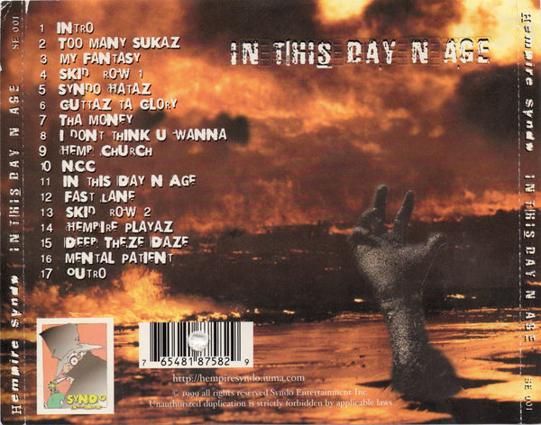 Hempire Syndo - In This Day N Age [CD Album]