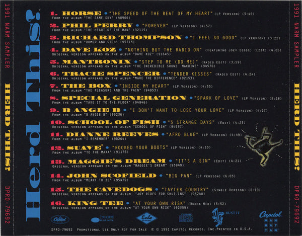 Various Artists - Herd This? 1991 NARM Sampler [CD Promo]
