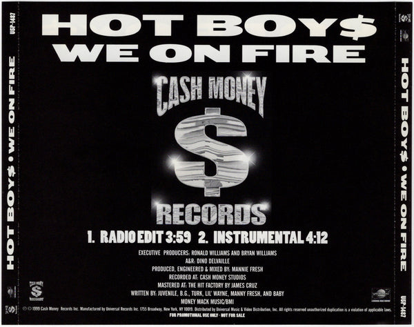 Hot Boys - We On Fire [CD Single]