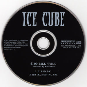 Ice Cube - $100 Bill Y'all [CD Single]