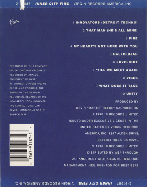 Inner City - Fire [CD Album]