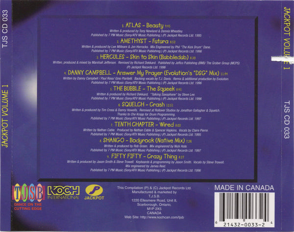 Jackpot Volume 1 [CD Compilation]