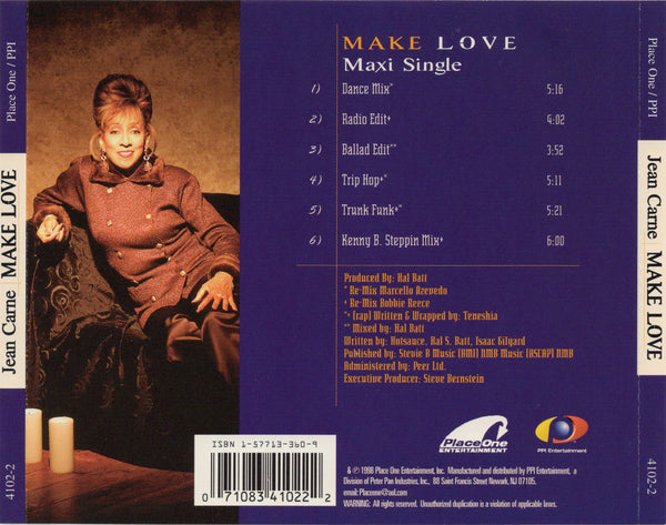 Jean Carne - Make Love [CD Single]