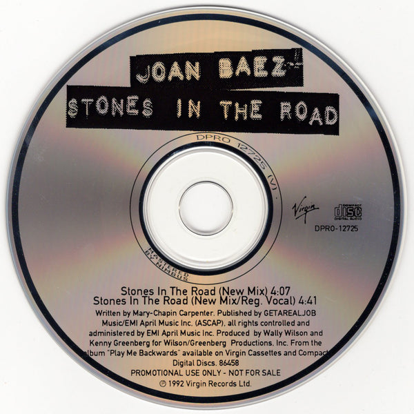 Joan Baez - Stones In The Road [CD Single]