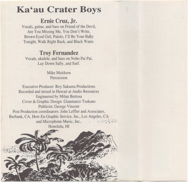 Ka'au Crater Boys - Valley Style [Cassette Album]