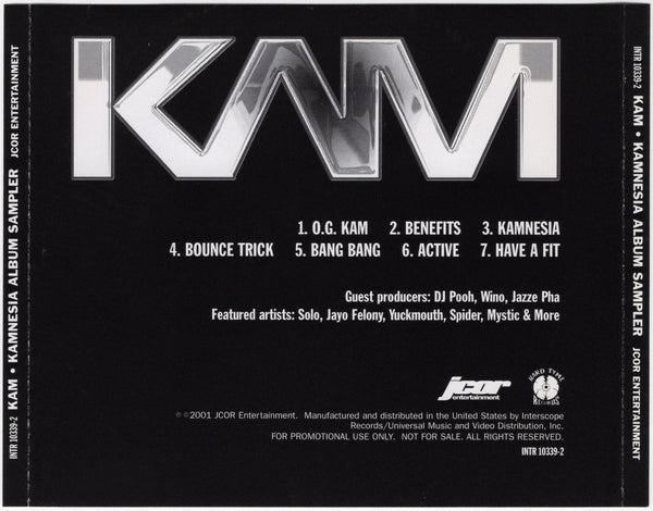 Kam - Kamnesia Album Sampler [CD Promo]