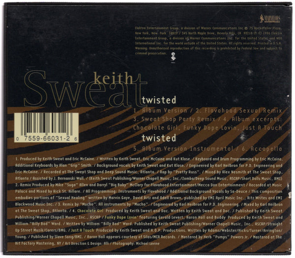 Keith Sweat - Twisted [CD Single]