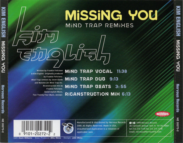 Kim English - Missing You (Mind Trap Remixes) [CD Single]
