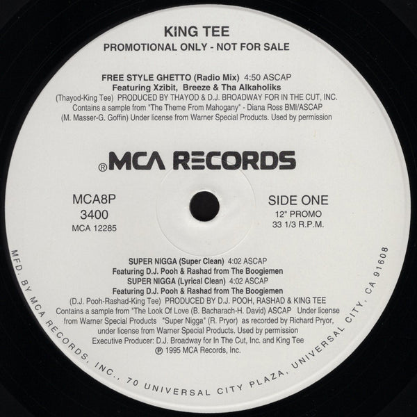 King Tee - Free Style Ghetto / Let's Get It On [12" Single]