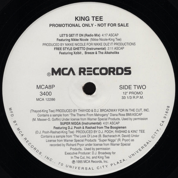 King Tee - Free Style Ghetto / Let's Get It On [12" Single]